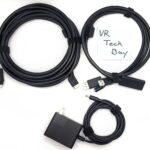 Valve Index VR Headset 3-Way PC Connection Cable & 5m headset Cable & Power Supply