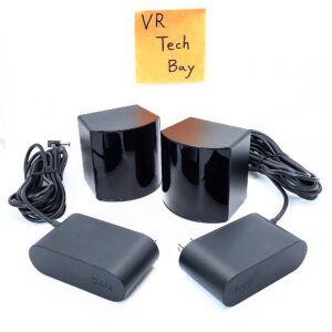 2 HTC Vive VR Base Station 2.0 Lighthouse & Power Adaptor (Pair)