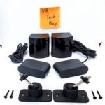 2 HTC Vive VR Base Station 2.0 Lighthouse & Power Adaptor & Mount (Pair)