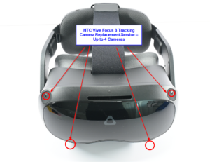 HTC Vive Focus 3 Tracking Camera Replacement Service — Up to 4 Cameras