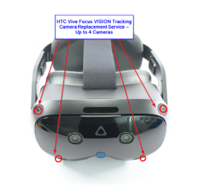 HTC Vive Focus Vision Tracking Camera Replacement Service — Up to 4 Tracking Cameras