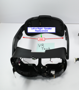 Vive Focus Vision Headstrap Speaker Replacement Service — Both Sides