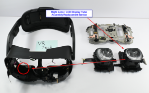 HTC Vive Focus 3 Right Lens / LCD Display Tube Assembly Replacement Service